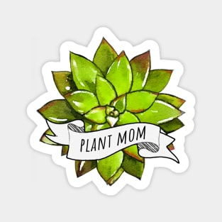 Succulent plant mom watercolor green Sticker